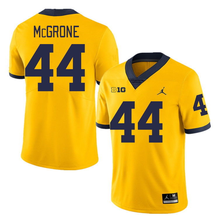 Cameron McGrone Michigan Jersey,Michigan Wolverines #44 Cameron McGrone Jersey Youth-Maize